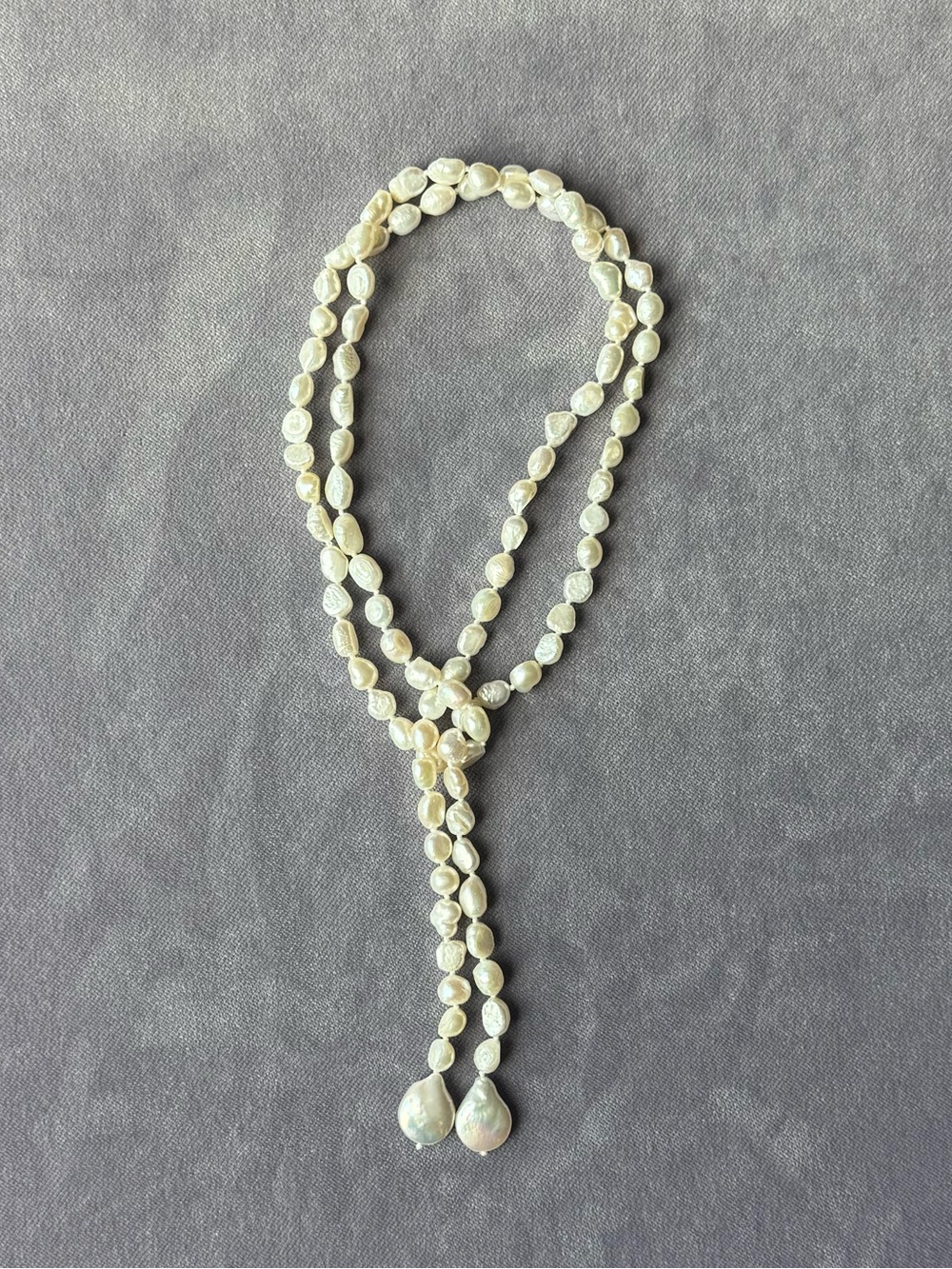 NWOT Polo Ralph Lauren Baroque Pearl Wrap Necklace